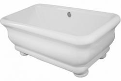 66 x 36 in. Freestanding Bathtub Center Drain in White
