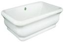 70 x 36 in. 105 gal Acrylic Rectangle Freestanding Bathtub with Rear Drain in White