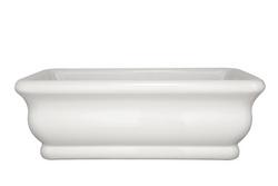 66 x 36 in. Freestanding Rectangle Bathtub with Center Front Drain in White