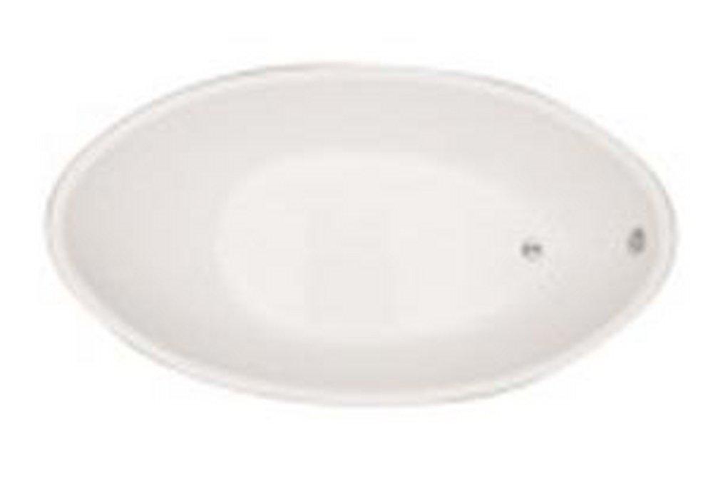 Hydro Systems White 66 x 36 in. Oval Whirlpool Bathtub with Thermal Air System and Center Drain 