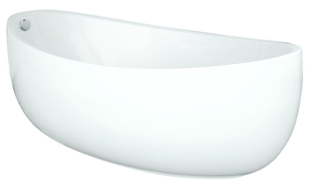 Hydro Systems White 72 x 40 in. Oval Whirlpool Bathtub with Thermal Air System and Left Hand Drain 