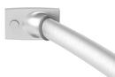 60 in. Curved Shower Rod with Fasteners in Satin Stainless