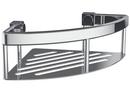 Wingits&reg; Polished Stainless Steel 8 in. Corner Shower Basket 