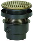 4 in. No Hub Ductile Iron Cleanout Assembly with 6-1/2 in. Round Nickel Bronze Ring and Cover