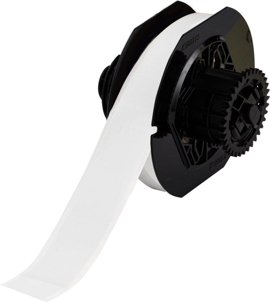 Brady Worldwide Gloss White 1-1/8 in. Vinyl Label in Gloss White 