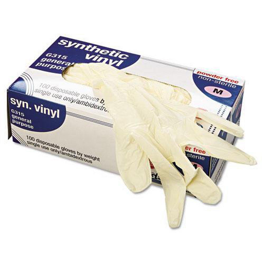 Boardwalk&reg; Beige Synthetic Food Handling Gloves 
