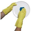 Size M Latex Disposable Gloves in Yellow (Box of 12, Case of 12 Boxes)