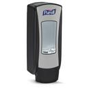 Wall Mount Foam Sanitizer Dispenser in Black and Brushed Chrome