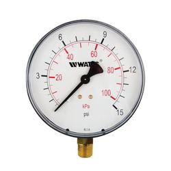 15 psi Bottom Entry Pressure Gauge