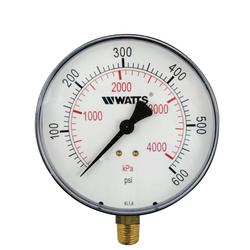 1/4 in. 600 psi NPT Bottom Entry Pressure Gauge
