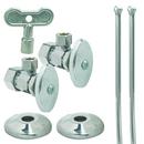 BrassCraft Polished Chrome Compression x OD Compression Knurled Angle Supply Stop Valve in Polished Chrome 
