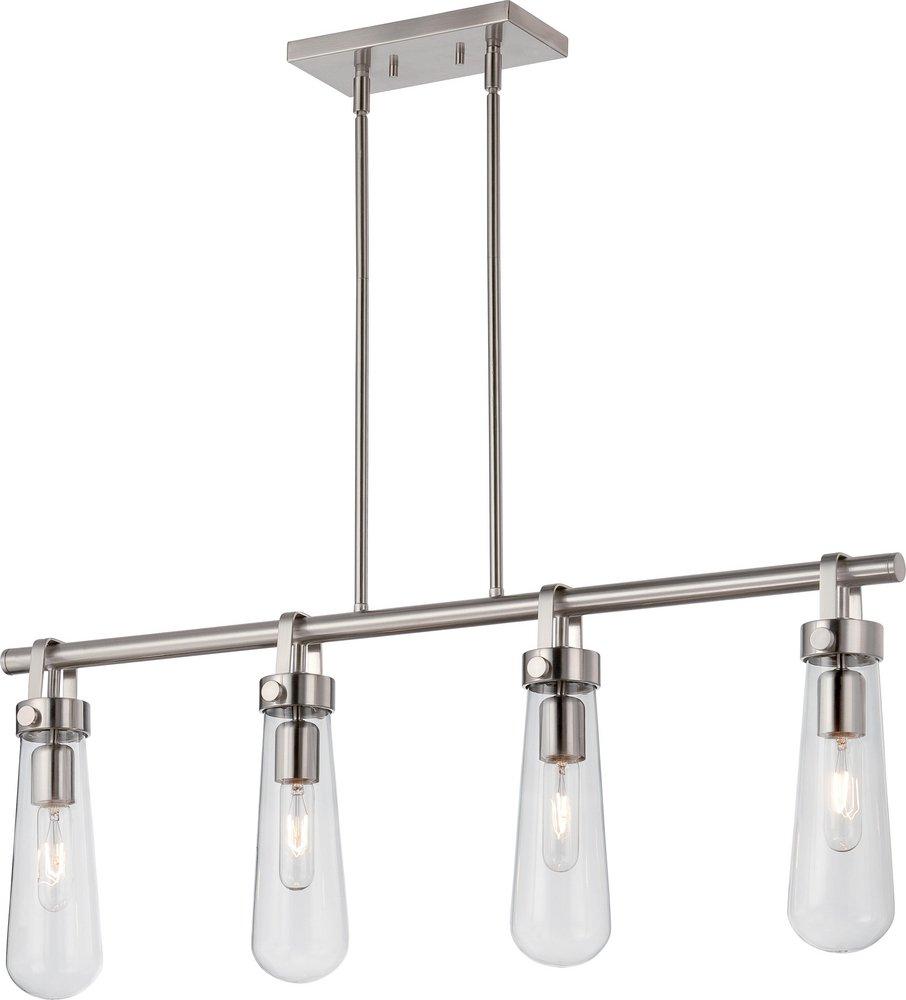 NUVO Brushed Nickel 4 Light 60W 36 in. Pendant 