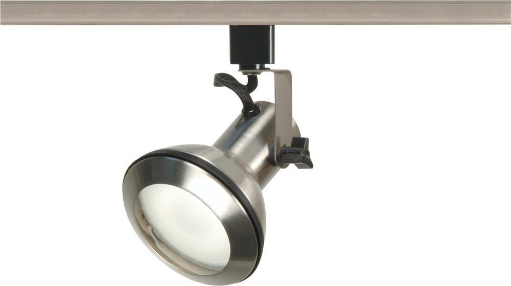 NUVO Brushed Nickel 7-1/2 x 4-1/2 in. 1-Light 75W Track Light Head 