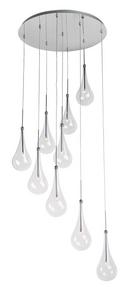 16-1/2 in. 9-Light LED Pendant in Polished Chrome