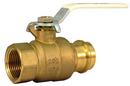Milwaukee Valve Forged Brass Full Port Press x Threaded 200# Ball Valve 