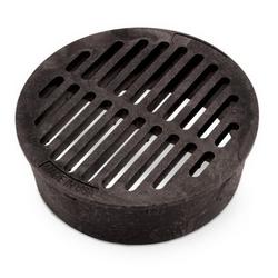 6 in. Plastic Flat Round Grate