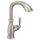 1.5 gpm Single Lever Handle Deckmount Kitchen Sink Faucet 360 Degree Swivel High Arc Pull-Out Spout 3/8 in. Compression Connection in Spot Resist Stainless Steel