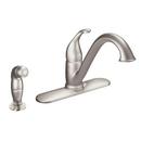 Moen Spot Resist™ Stainless Single Handle Kitchen Faucet with Side Spray