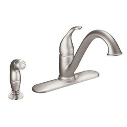 Single Handle Kitchen Faucet with Side Spray in Spot Resist&trade; Stainless
