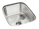 Sterling Luster Stainless Steel No Hole Stainless Steel Single Bowl Undermount Kitchen Sink 