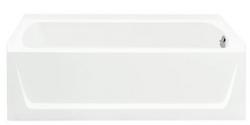 60 in. x 30 in. Soaker Alcove Bathtub with Right Drain in White