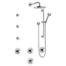 Thermostatic Shower System Trim with Four Lever Handle in Polished Chrome