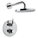 Thermostatic Shower Faucet Trim with Double Lever Handle in Polished Chrome
