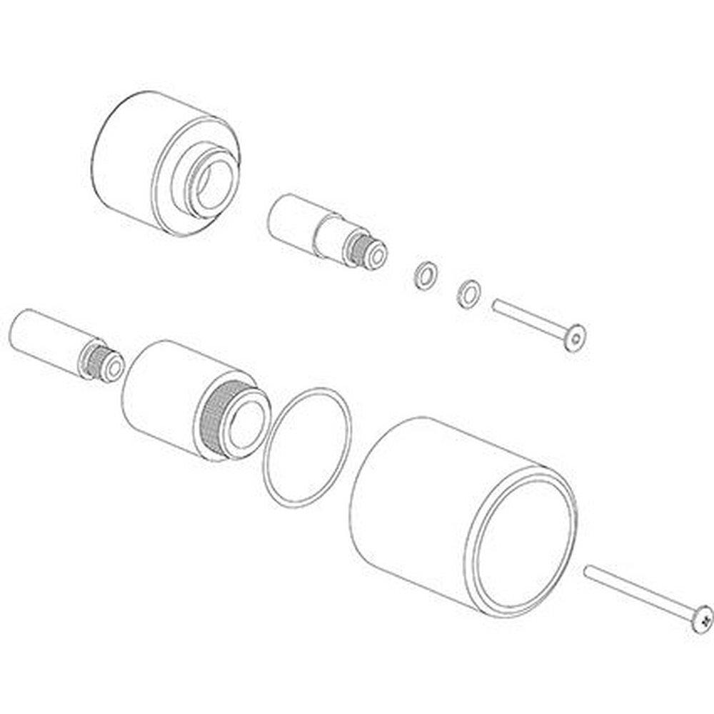 Fortis Polished Chrome Thermostat Volume Control Extension Kit for Fortis Milano and Roma Diverter Valve 