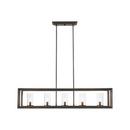 Golden Lighting Gunmetal Bronze 60W 5-Light Pendant 