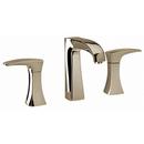 Double Lever Handle Widespread Lavatory Faucet in Polished Nickel
