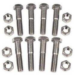 14 in. 150# Zinc Plated Carbon Steel Flange Nut (12) & Bolt (12) Set