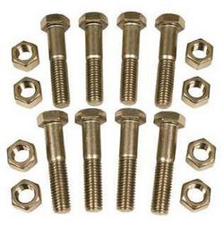 1 in. 304SS Flange Nut (4) & Bolt (4) Set