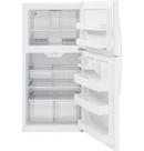 GE&reg; White 32-7/8 in. 21.2 cu. ft. Top Mount Freezer Refrigerator 