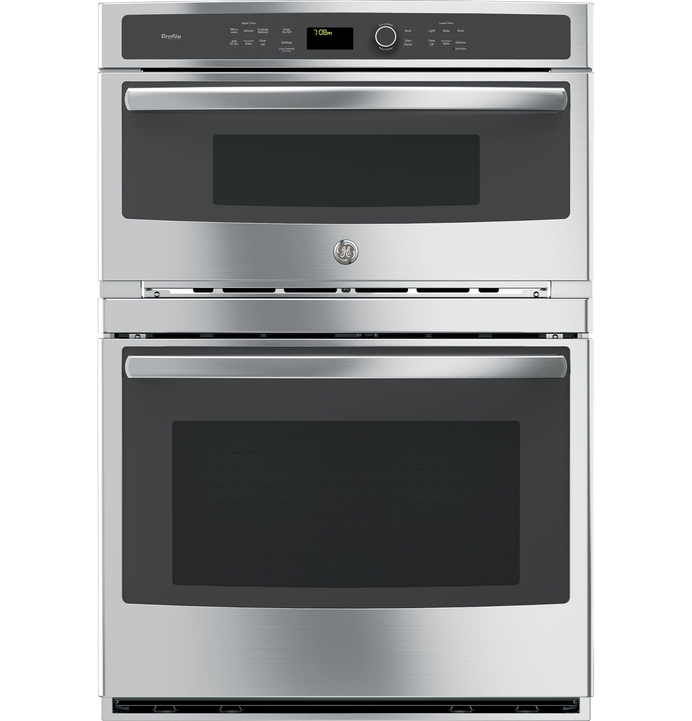 GE Profile&trade; Stainless Steel 29-3/4 in. 6.7 cu. ft. Combo Oven 