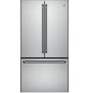 35-3/4 in. 15.93 cu. ft. Counter Depth and French Door Refrigerator in Stainless Steel