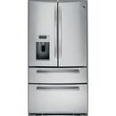 35-3/4 in. 14.7 cu. ft. Bottom Mount Freezer,Counter Depth and French Door Refrigerator in Stainless Steel