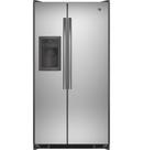 GE&reg; Stainless Steel 35-3/4 in. 15.63 cu. ft. Side-By-Side Refrigerator 