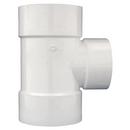 White PVC DWV Straight Tee (Fabricated) 