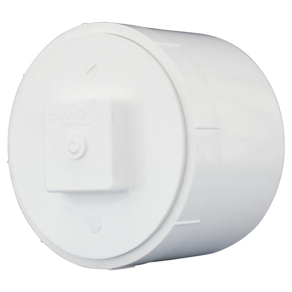 White PVC DWV Female Adapter with Plug 