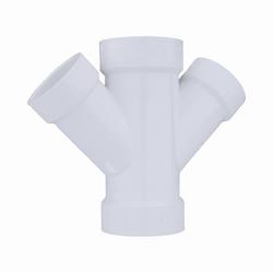 16 x 12 in. PVC DWV Double Wye (Fabricated)