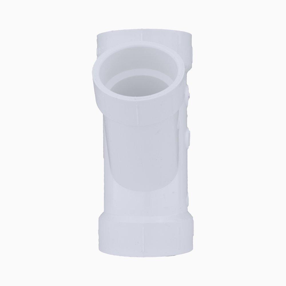 White PVC DWV Double Wye (Fabricated) 