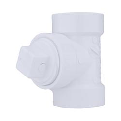 10 x 10 x 4 in. PVC DWV Cleanout Tee with Plug (Fabricated)
