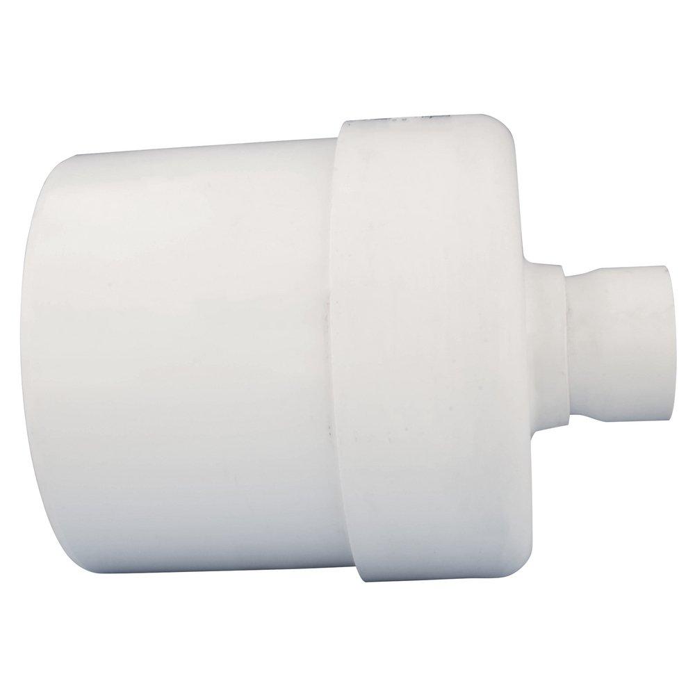 White PVC DWV Concentric Bushing (Fabricated) 