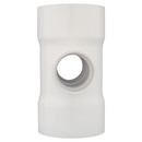 White Hub Straight and DWV Schedule 40 Fabricated PVC Cross Tee 