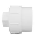 White PVC DWV Fitting Cleanout with Plug 