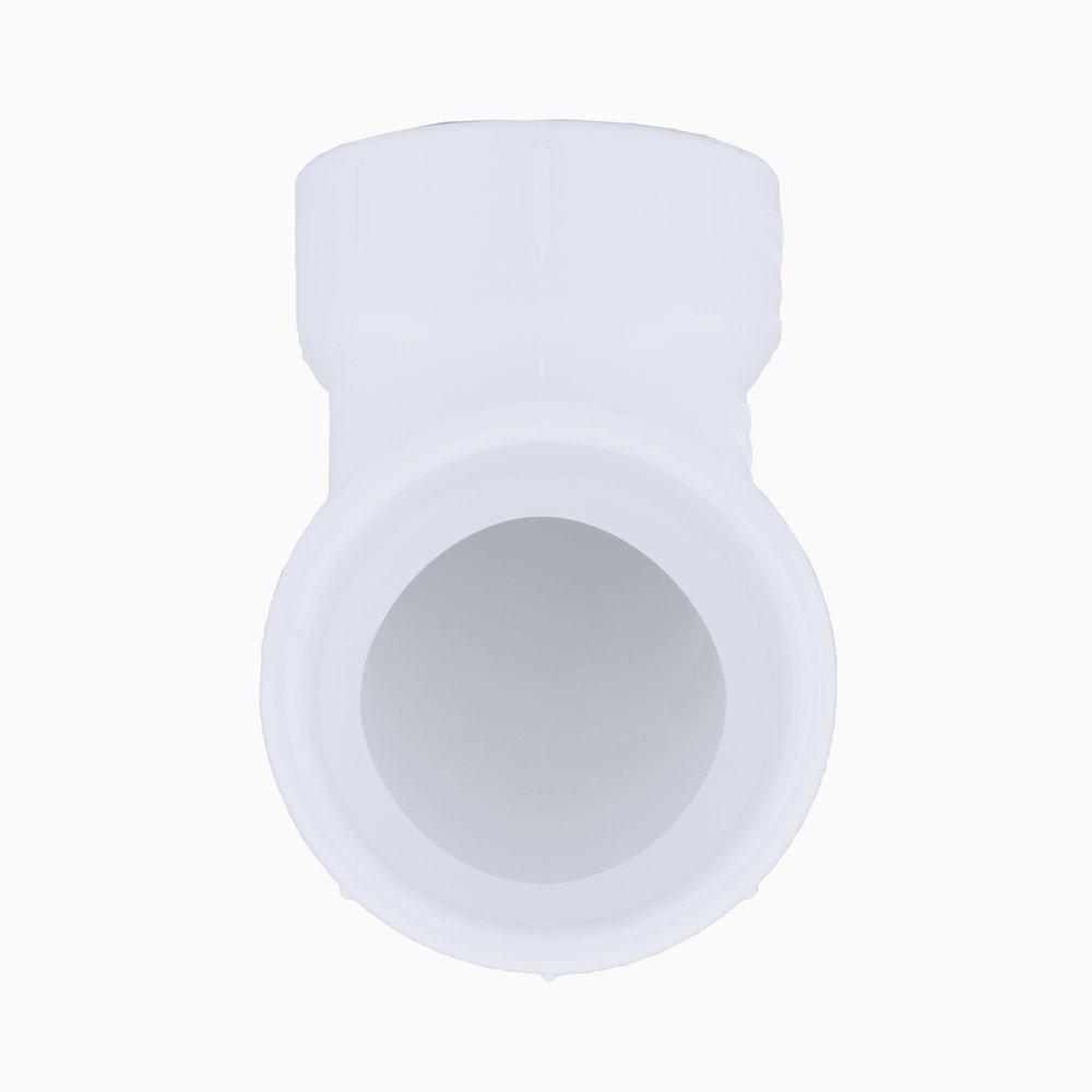 White PVC DWV 90&deg; Elbow (Fabricated) 