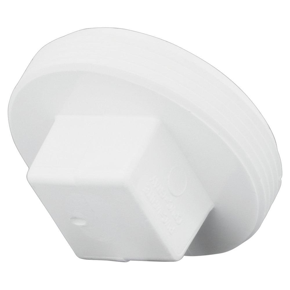 White PVC DWV Plug 