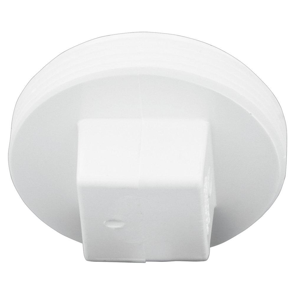 White PVC DWV Plug 