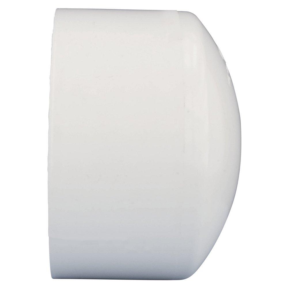 White PVC DWV Cap (Fabricated) 