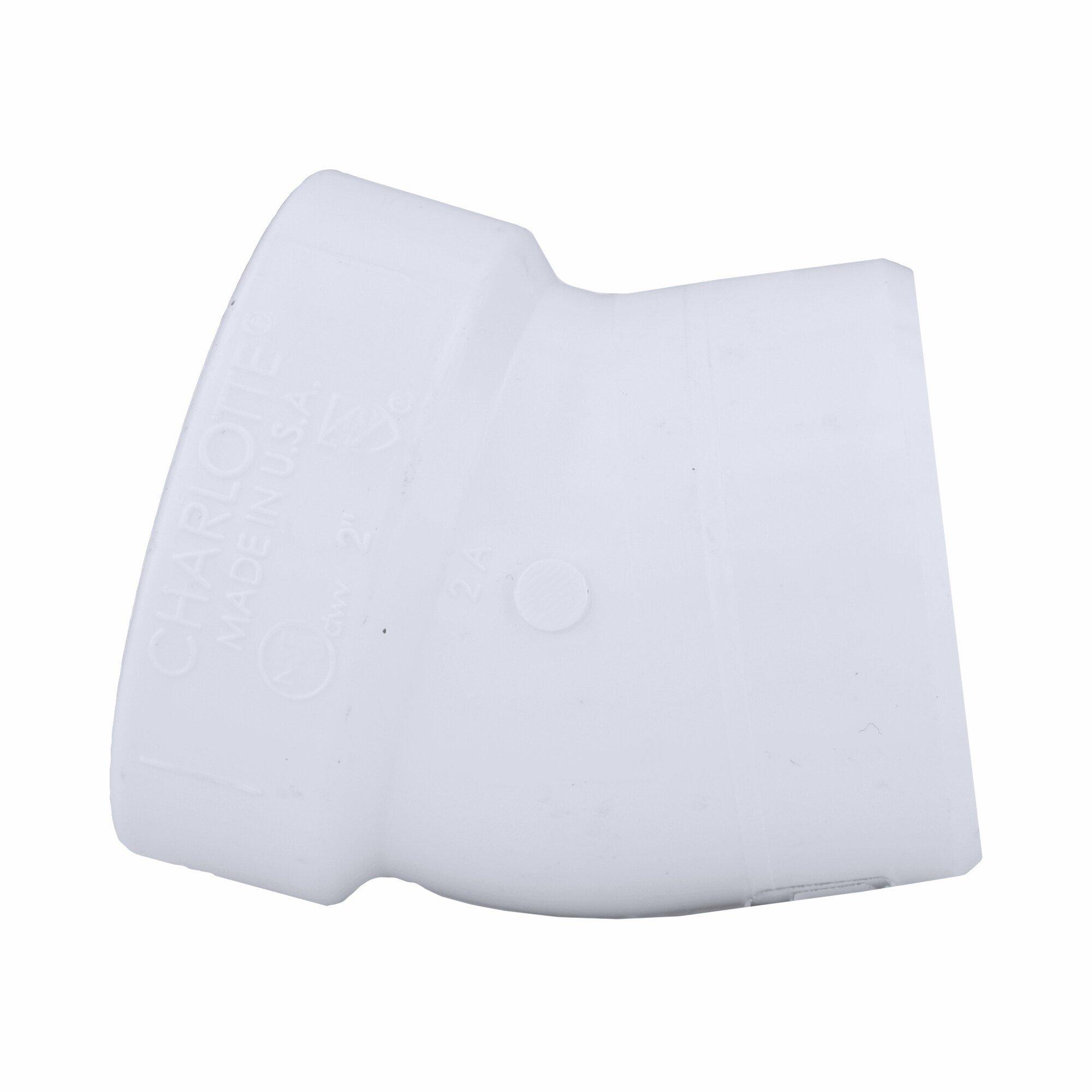 White Spigot x Hub 22-1/2 Degree PVC DWV Street Elbow 